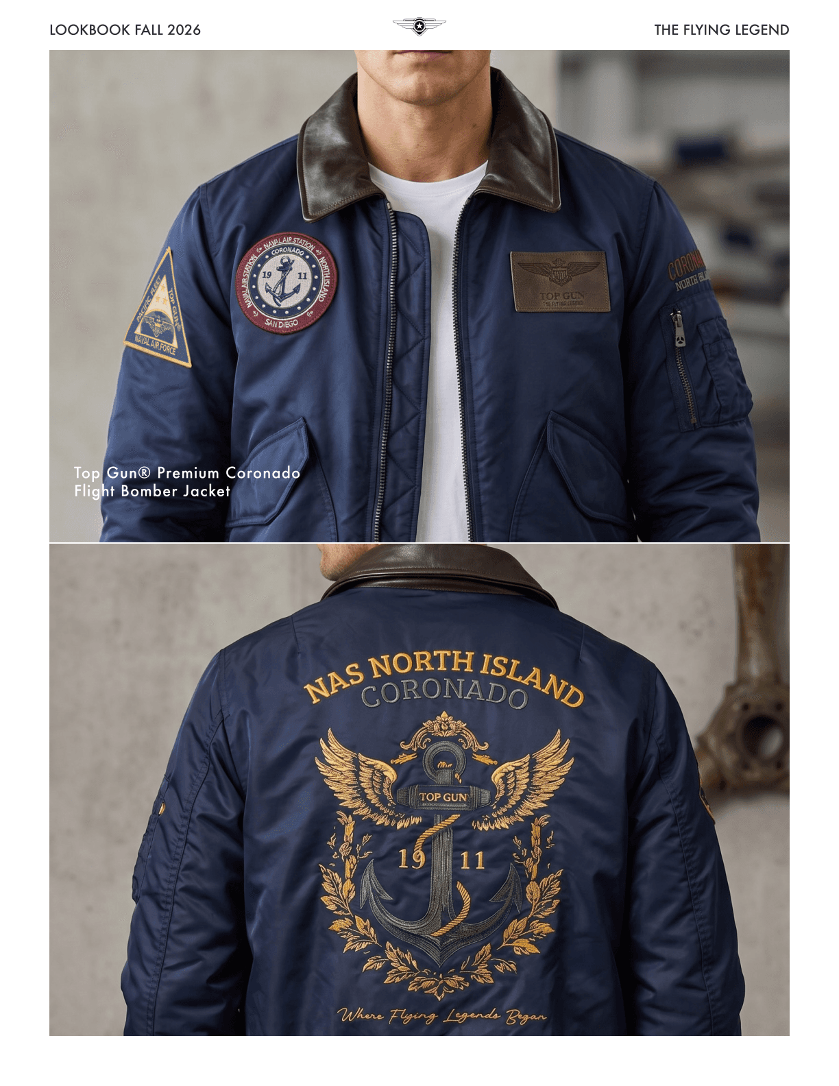 Top Gun Premium Coronado Flight Bomber Jacket